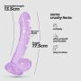 Dildo analne żelowe Crushious Hudini fioletowe 17,5 cm - 9