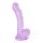 Dildo analne żelowe Crushious Hudini fioletowe 17,5 cm
