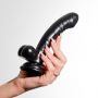 Dildo żelowe Crushious Hudini analne czarny 17 5 cm - 7