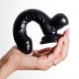 Dildo żelowe Crushious Hudini analne czarny 17 5 cm - 10