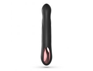 Wibrator króliczek Crushious Lapin silikonowy czarny USB 21,5 cm