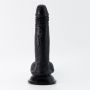 Dildo realistyczne Crushious Inviktus silikonowe czarne 19 cm - 4
