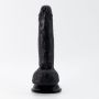 Dildo realistyczne Crushious Inviktus silikonowe czarne 19 cm - 12