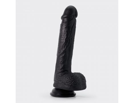 Dildo realistyczne silikonowe Inviktus Crushious 22 cm czarny - 5