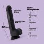 Dildo realistyczne silikonowe Inviktus Crushious 22 cm czarny - 8