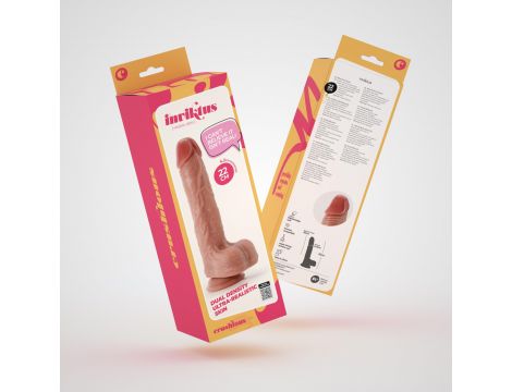 Dildo realistyczne Crushious Inviktus płynny silikon 22 cm cielisty - 9