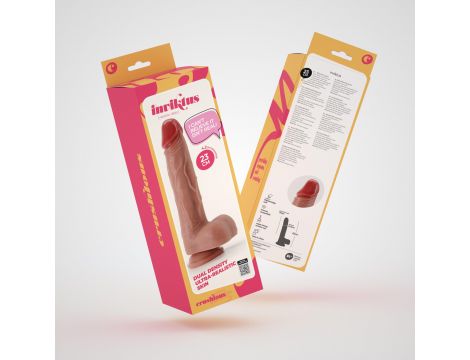 Dildo realistyczne Crushious Inviktus 9 cieliste 23 cm płynny silikon - 9