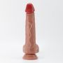 Dildo realistyczne Crushious Inviktus 9 cieliste 23 cm płynny silikon - 4
