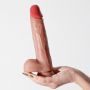 Dildo realistyczne Crushious Inviktus 9 cieliste 23 cm płynny silikon - 6