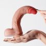Dildo realistyczne Crushious Inviktus 9 cieliste 23 cm płynny silikon - 9