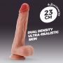 Dildo realistyczne Crushious Inviktus 9 cieliste 23 cm płynny silikon - 11
