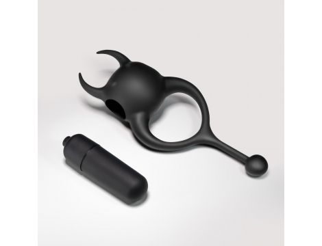 CRUSHIOUS DAEMON VIBRATING COCKRING BLACK - 9