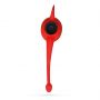 Pierścień erekcyjny wibrujący Daemon Crushious czerwony silikonowy 12,5 cm - 4