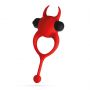 Pierścień erekcyjny wibrujący Daemon Crushious czerwony silikonowy 12,5 cm - 5
