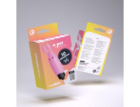 Wibrator króliczek Crushious OPet różowy 10 trybów - 10