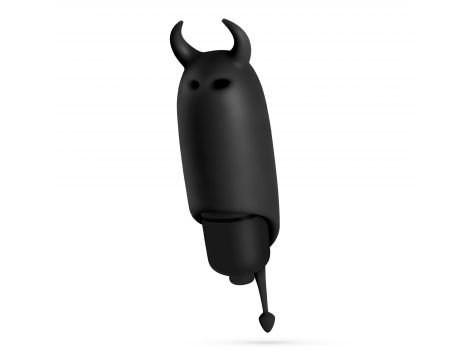 Wibrator mini Crushious O Pet Devil czarny 10 trybów 9 2 cm - 2