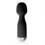 Mini wibrator wand Crushious Wanderlust czarny USB 15 cm - 2