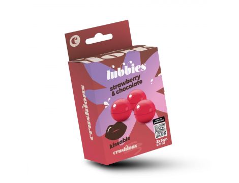 Kulki olejowe Crushious Lubbies truskawka czekolada 3 szt - 2