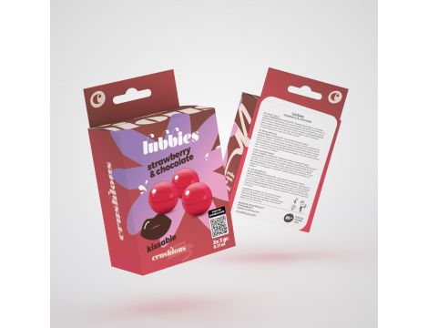 Kulki olejowe Crushious Lubbies truskawka czekolada 3 szt - 6