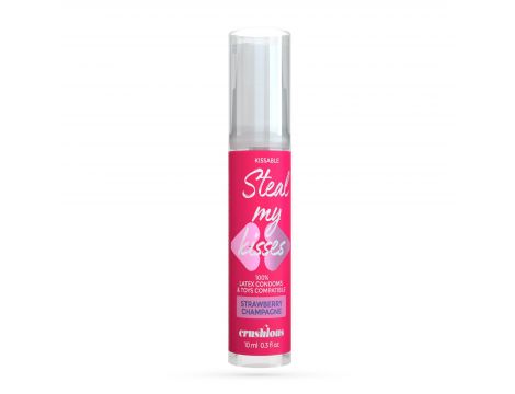 Żel intymny Crushious Steal My Kisses truskawkowy szampan 10 ml - 3