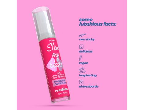Żel intymny Crushious Steal My Kisses truskawkowy szampan 10 ml - 5