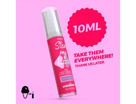 Żel intymny Crushious Steal My Kisses truskawkowy szampan 10 ml - 6