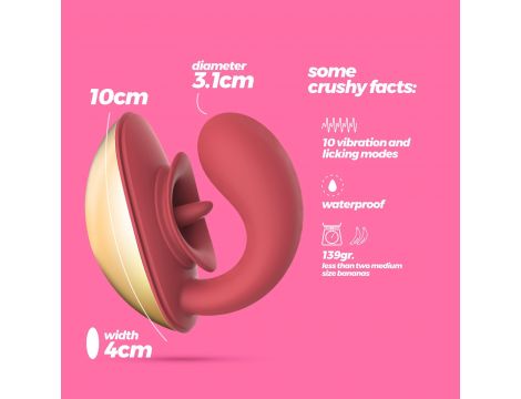 Stymulator Crushious Arcane silikonowy USB 10 cm - 4