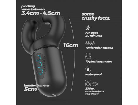 Masturbator z naciskiem Crushious Kong silikonowy USB 16 cm - 6