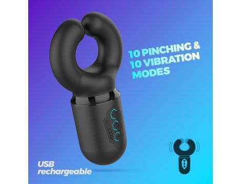 Masturbator z naciskiem Crushious Kong silikonowy USB 16 cm - 9
