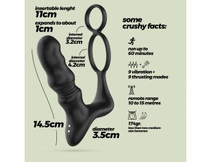 CRUSHIOUS CRIXUS PROSTATE VIBRATOR WITH REMOTE CONTROL