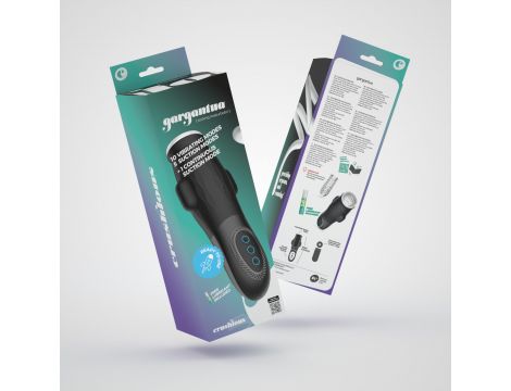 CRUSHIOUS GARGANTUA MASTURBATOR WITH REMOVABLE SLEEVE, SUCTION AND FREE LUBRICANT - 6