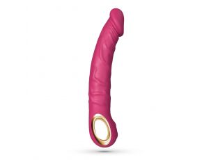 Wibrator realistyczny Crushious Magnus Bend zginany różowy USB