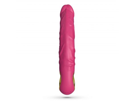 Wibrator realistyczny Crushious Magnus Bend zginany różowy USB - 4