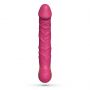 Wibrator realistyczny Crushious Magnus Bend zginany różowy USB - 4