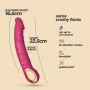 Wibrator realistyczny Crushious Magnus Bend zginany różowy USB - 6