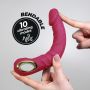 Wibrator realistyczny Crushious Magnus Bend zginany różowy USB - 8