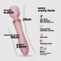 Masażer wibracyjny Crushious Jinx z grzaniem 21 cm - 7