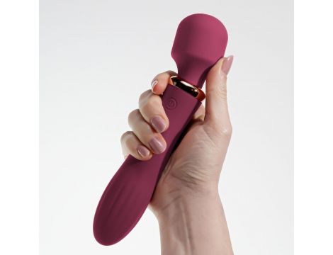 Masażer wibracyjny Jinx Crushious czerwone wino 21 cm - 4