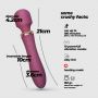 Masażer wibracyjny Jinx Crushious czerwone wino 21 cm - 7