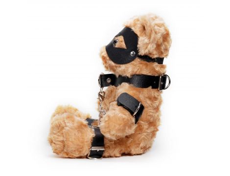 Miś bondage Crushito Crushious czarny 31 cm - 3