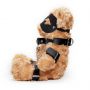 Miś bondage Crushito Crushious czarny 31 cm - 4