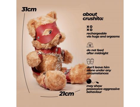 Miś bondage Crushito Crushious czerwony 31 cm - 7