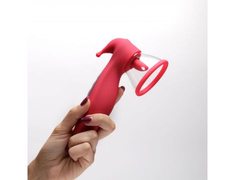 Stymulator ssący Crushious Saci silikonowy USB 17,7 cm - 4