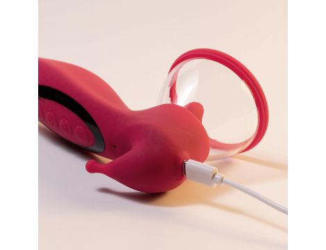Stymulator ssący Crushious Saci silikonowy USB 17,7 cm - 12