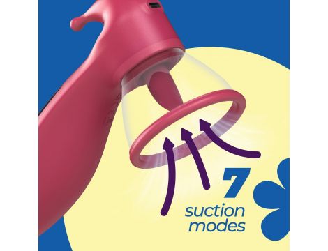 Stymulator ssący Crushious Saci silikonowy USB 17,7 cm - 6
