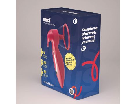 Stymulator ssący Crushious Saci silikonowy USB 17,7 cm - 13