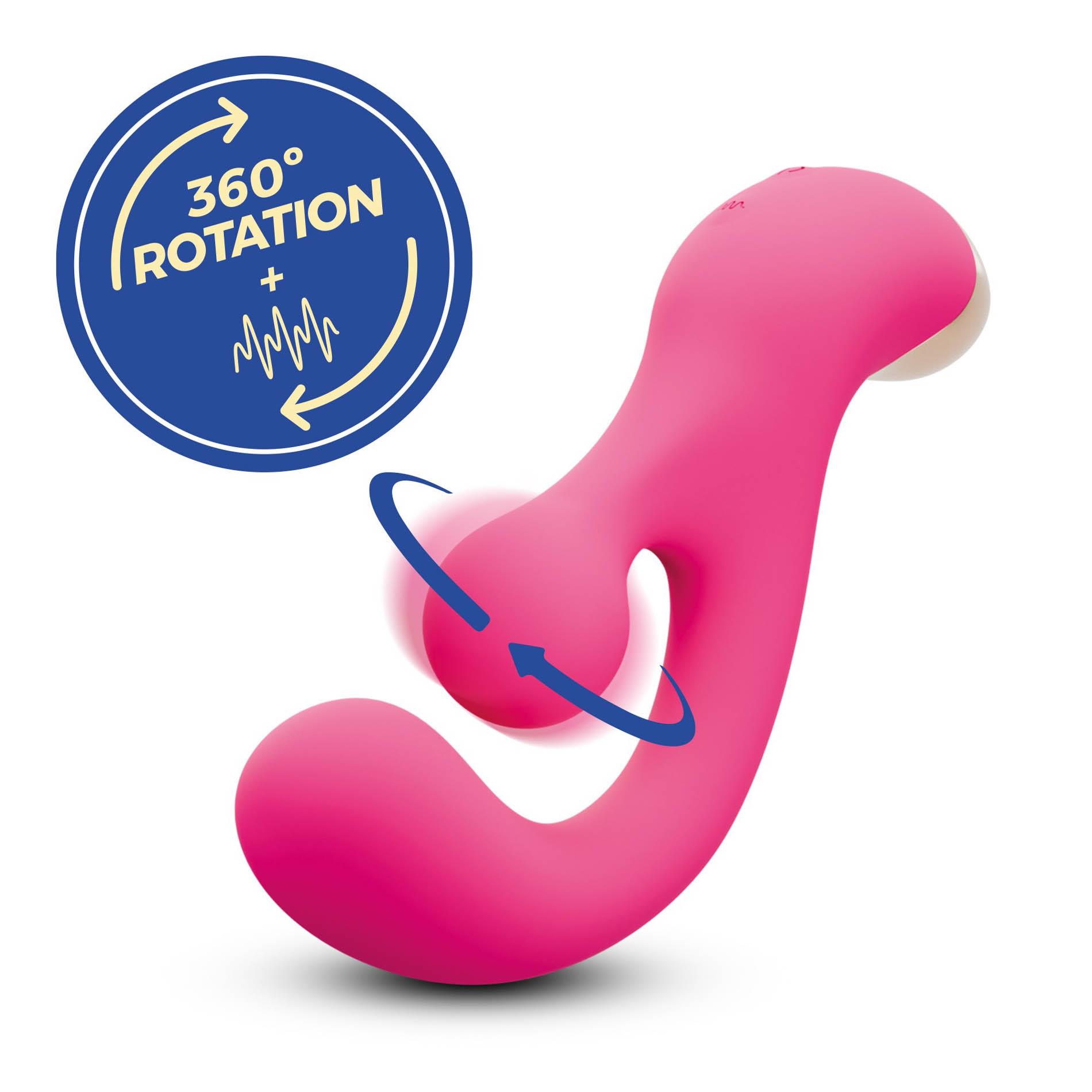 Crushious Pleaser Vibrator With Rotating Stimulation