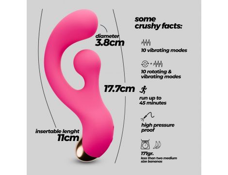 CRUSHIOUS PLEASER VIBRATOR WITH ROTATING STIMULATION - 9