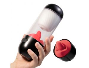 Masturbator rotacyjny Crushious Slurpy 2 w 1 USB 22 cm