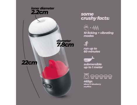 Masturbator rotacyjny Crushious Slurpy 2 w 1 USB 22 cm - 8
